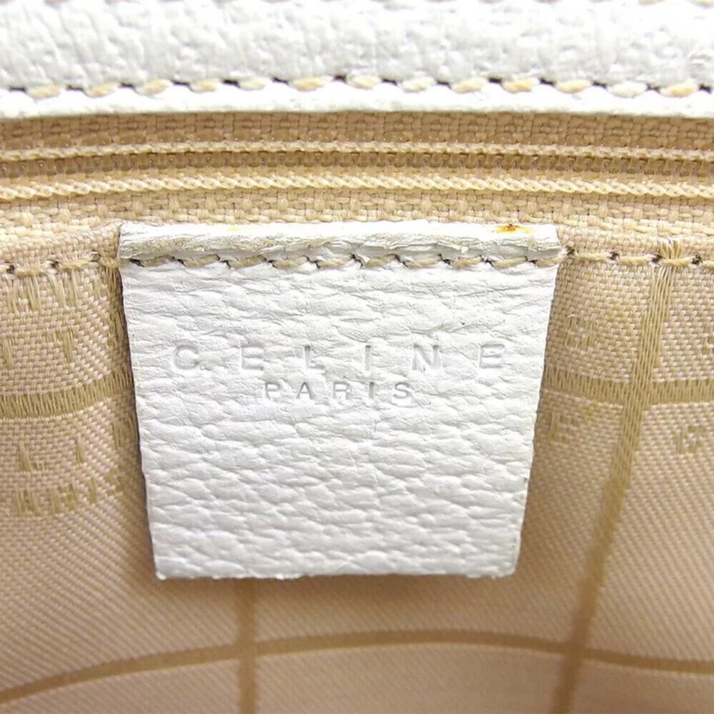 CELINE Tote Bag Square form white leather Authentic used - Picture 9 of 9